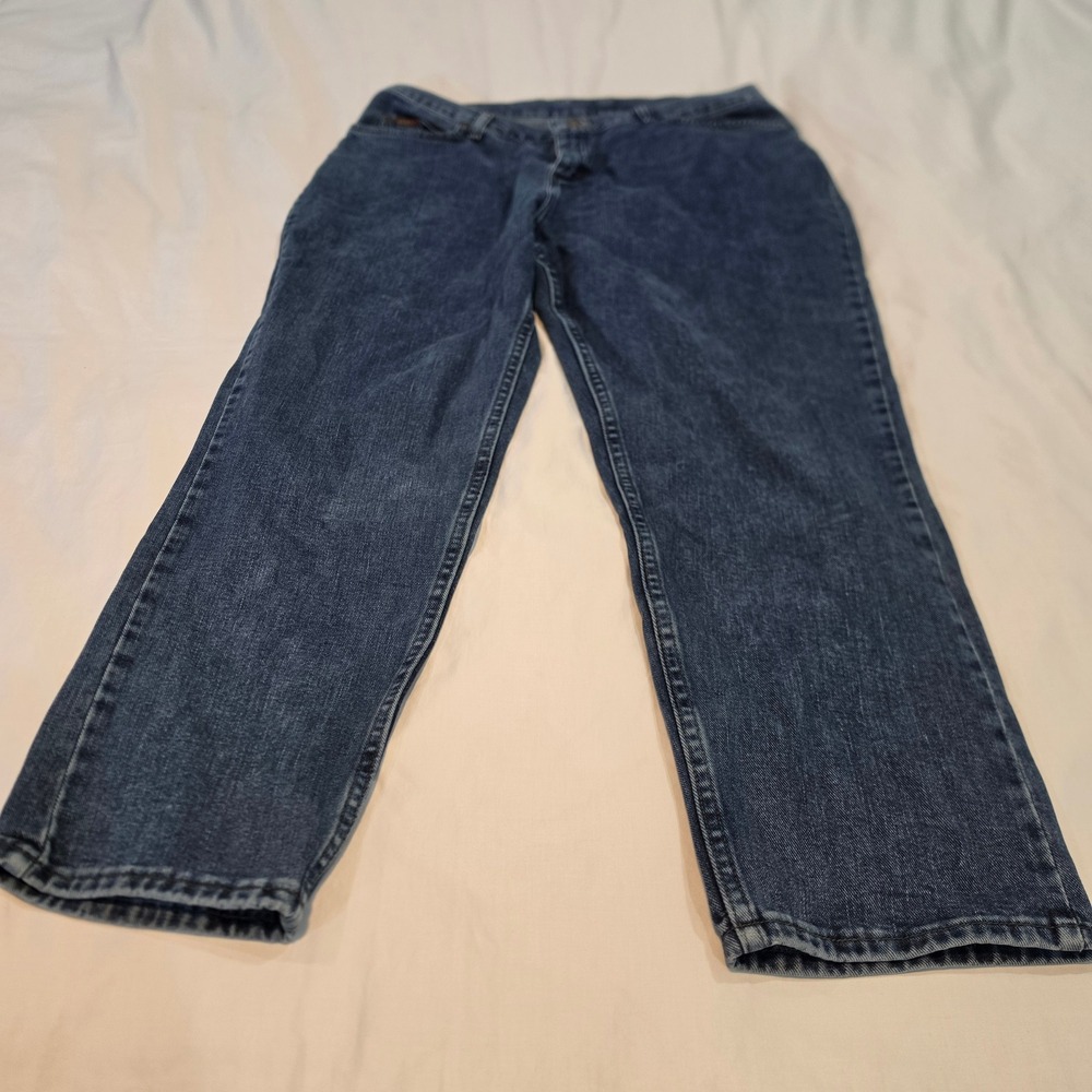 Lee Jeans Womens 16W P Blue Excellent Relaxed Straight Leg 100% Cotton 3075549